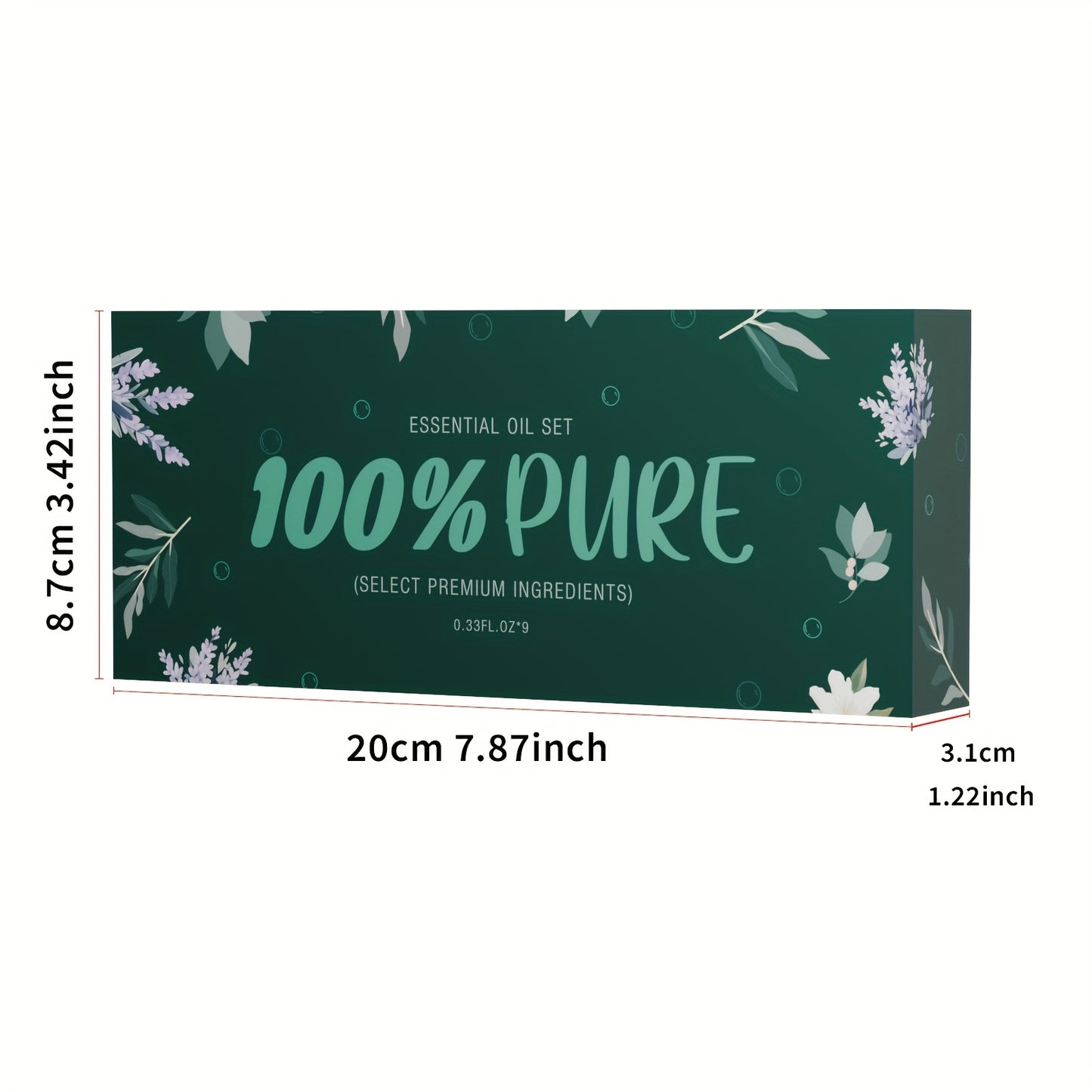 Premium Essential Oil Set with Diffuser Humidifier for Sleep Relaxation – 9pcs 10ml/3.04fl.oz Bundle – Promotes a Pleasant Home Scent – Ideal for DIY Scented Candles and Soap – Long-Lasting Fragrance – Perfect Hallo