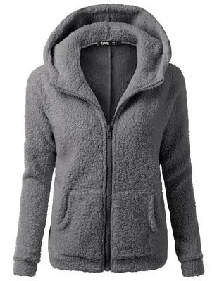 Dames fleece jacket hoodie