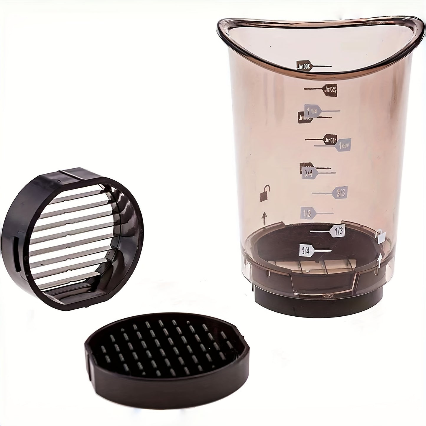 3-in-1 Manual Food Slicer & Chopper - Versatile Kitchen Gadget for Salads, Stir Frys & More - Easy Dice, Slice & Measure with Safety Cover - Dishwasher Safe
