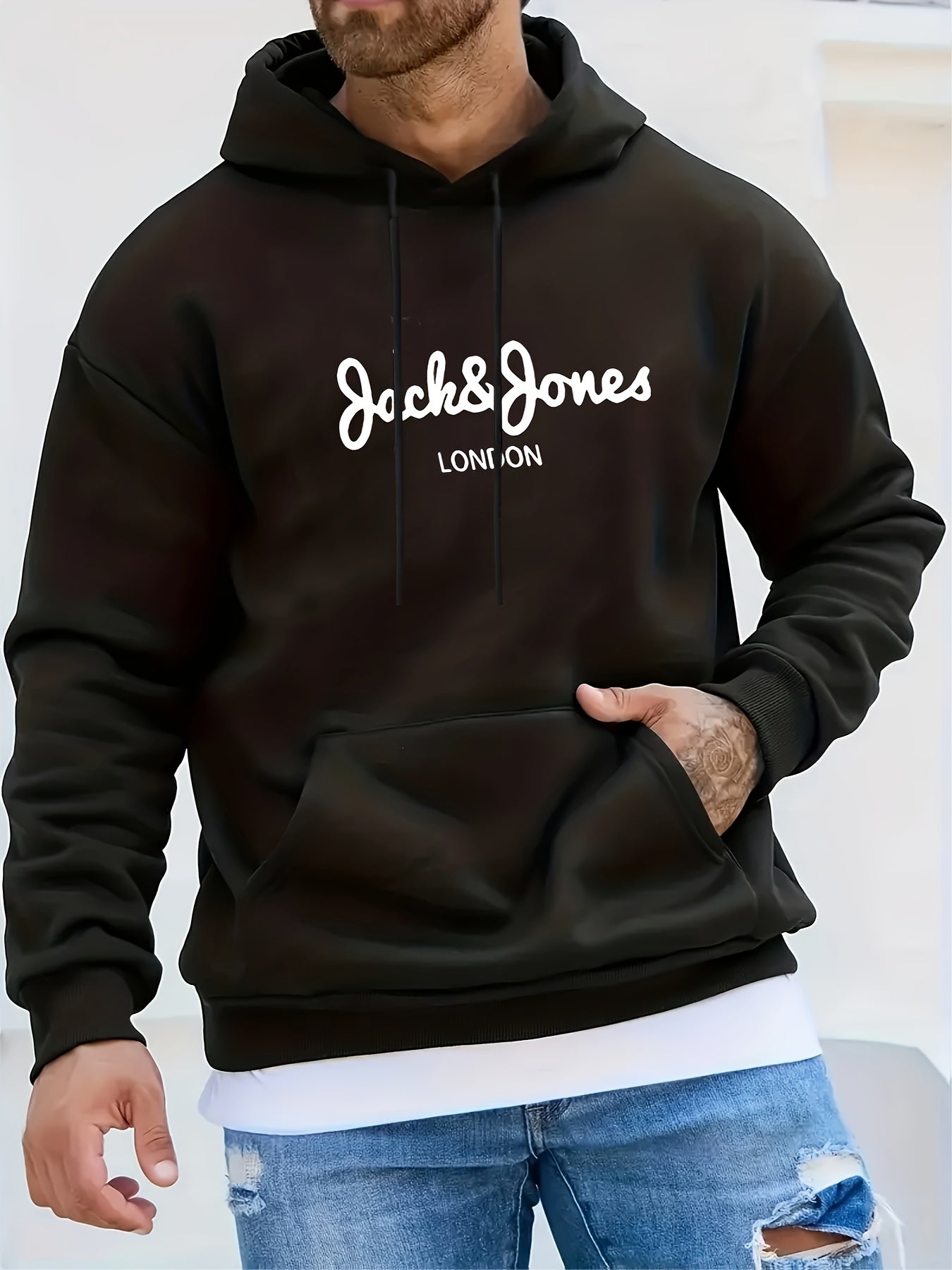 Fijne zachte mannen hoodie
