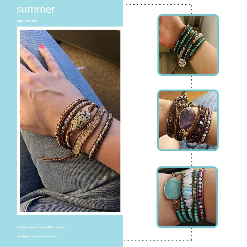 Charmante mineraal armband