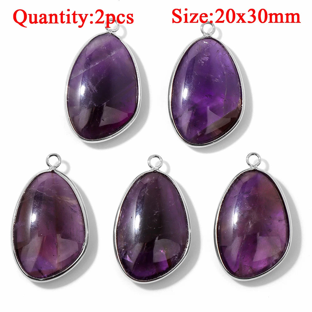 Verschillende hangers amethyst