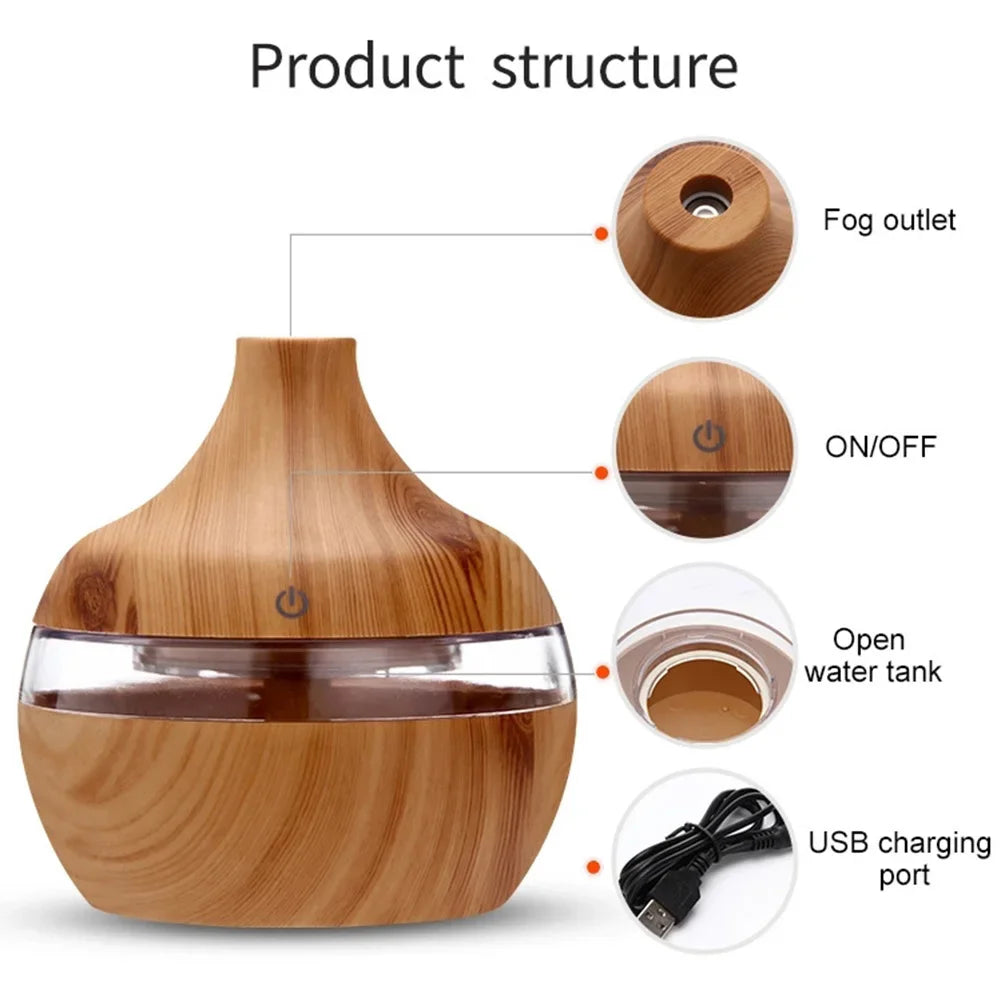 Aroma diffuser houtkleuren