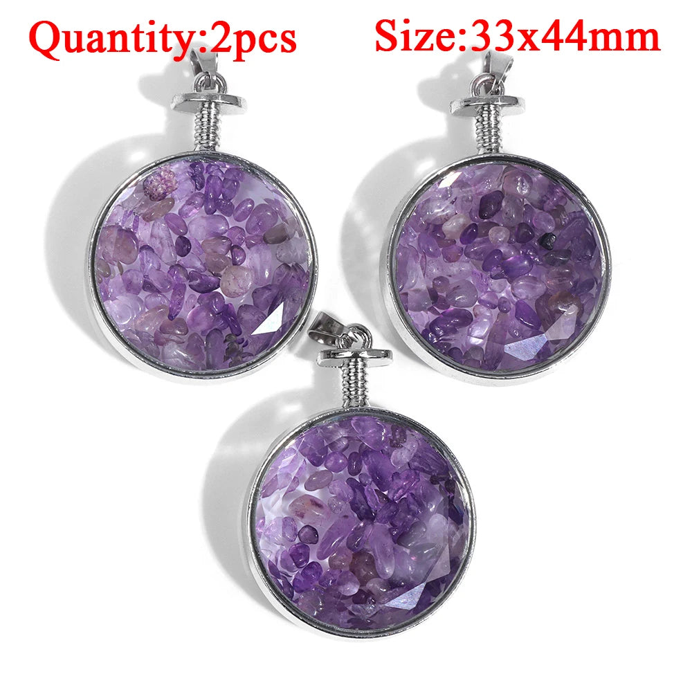Verschillende hangers amethyst
