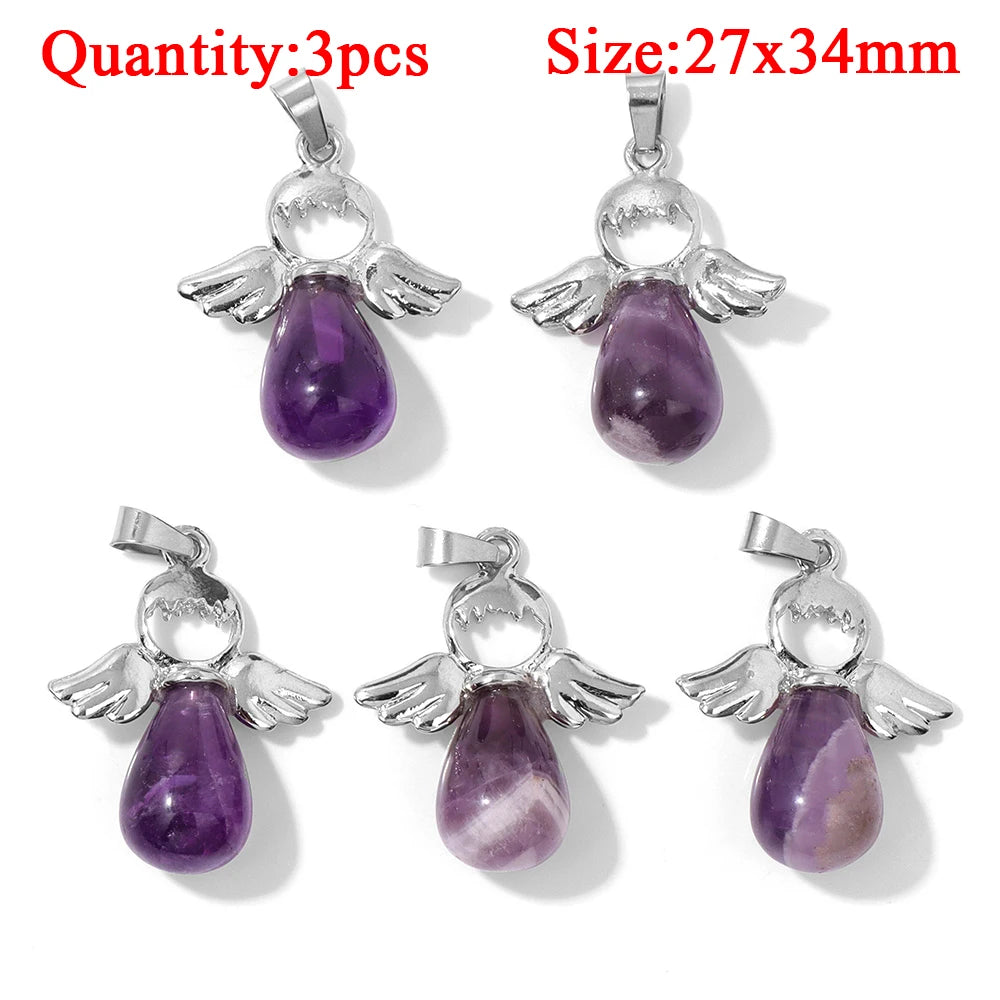 Verschillende hangers amethyst