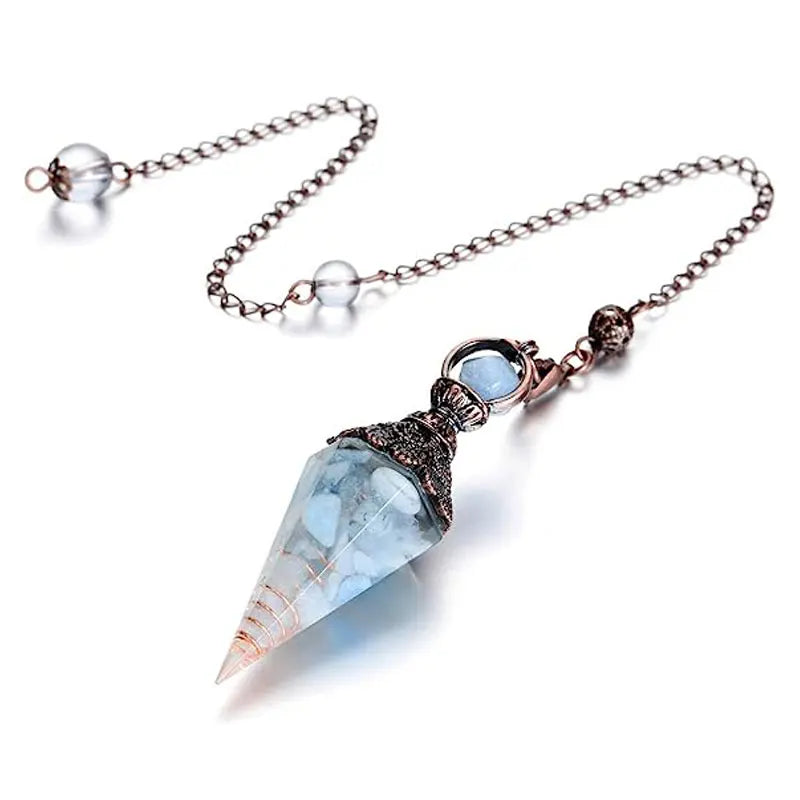 Healing pendel kristal en aquamarijn