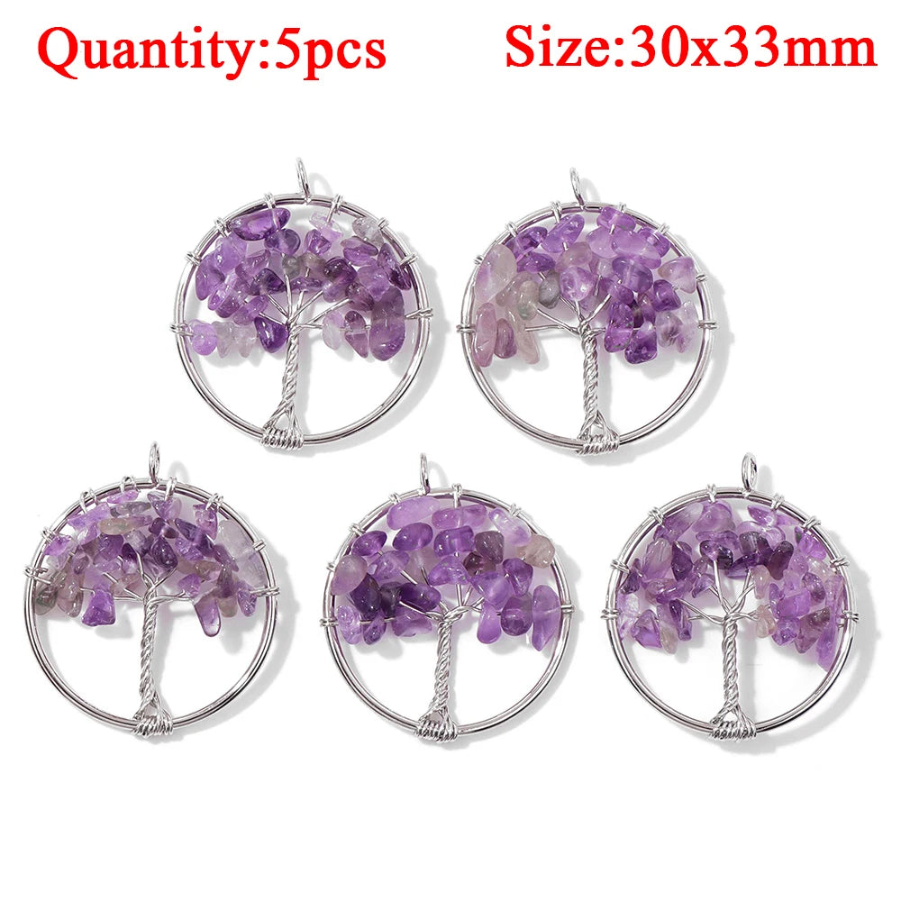 Verschillende hangers amethyst