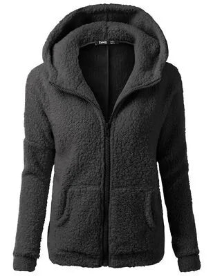 Dames fleece jacket hoodie