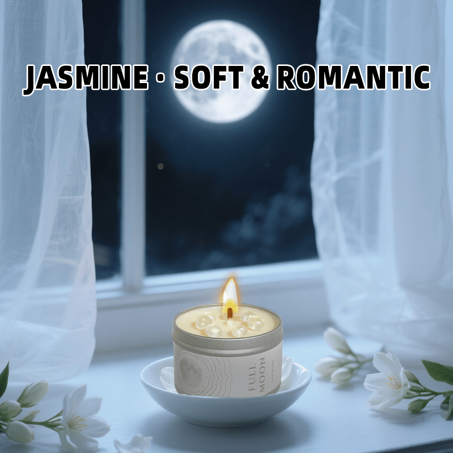 Geurkaars volle maan jasmijn