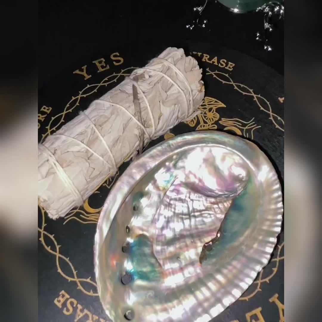 Schelpen voor het branden van kruiden, wierook of salie