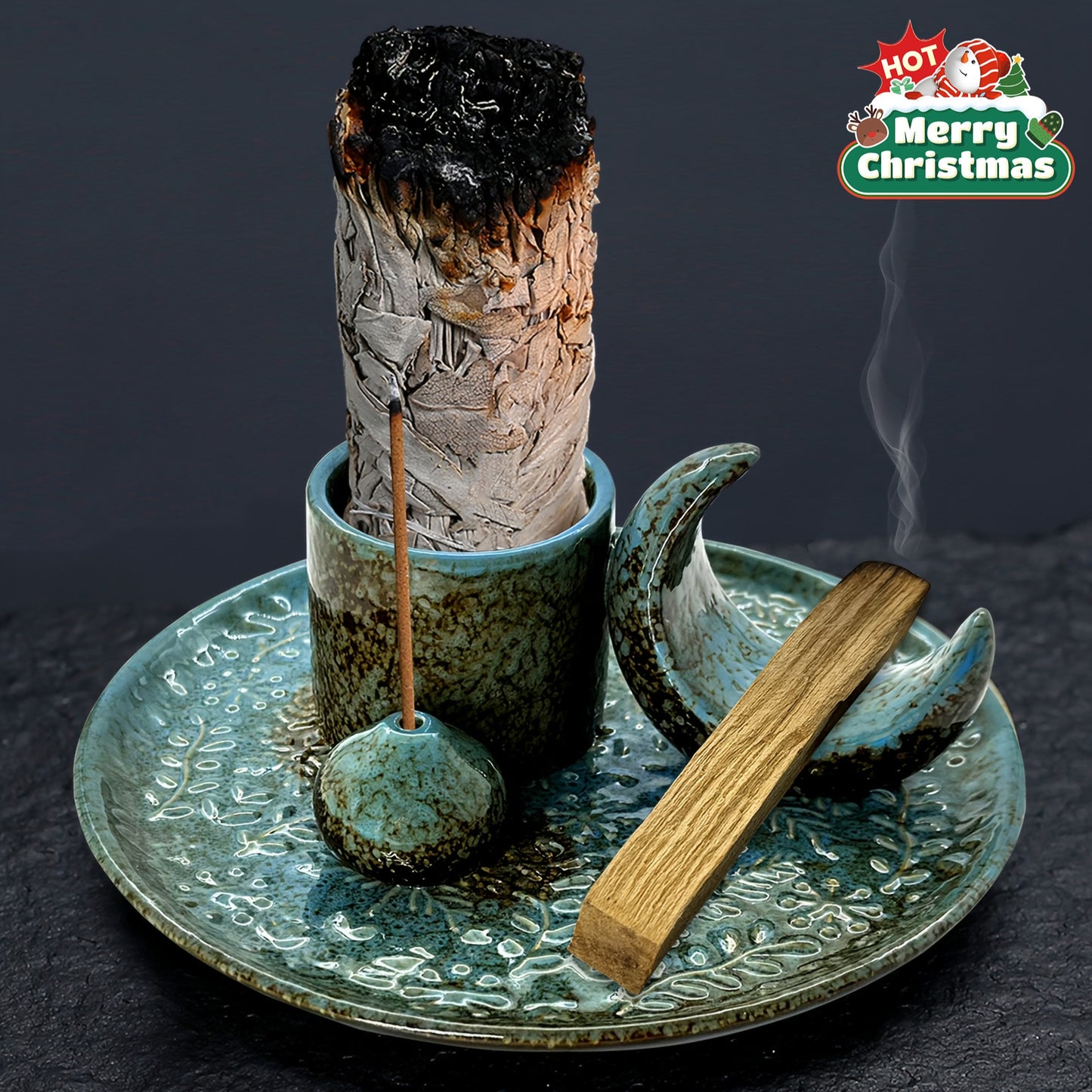 Kersttip! Mooie wierookhouder 4-in-1