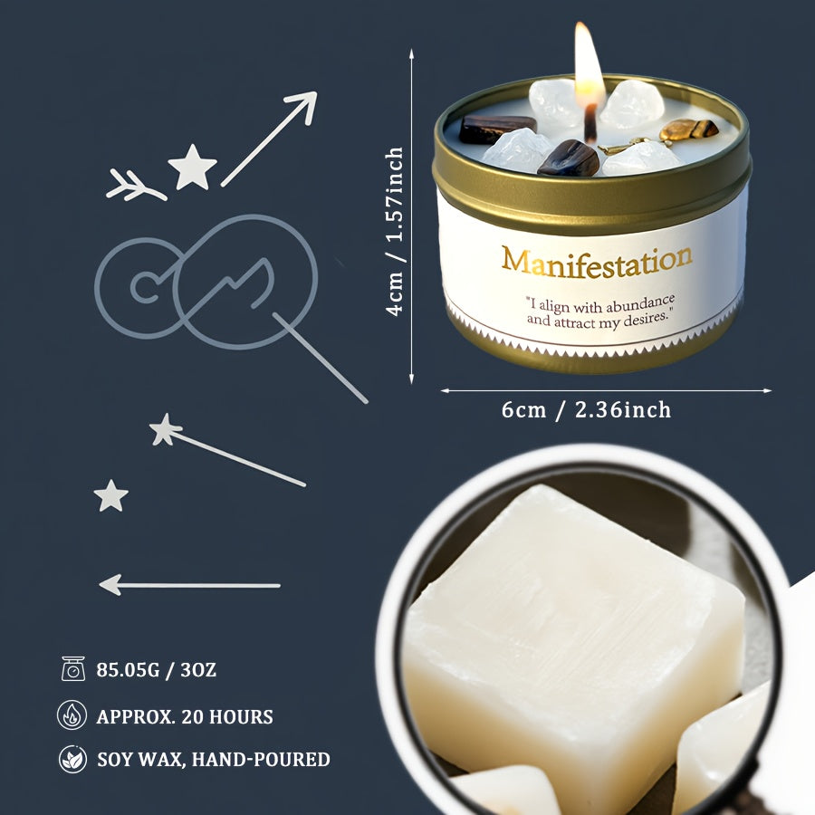 Cadeauset geurkaars manifestatie