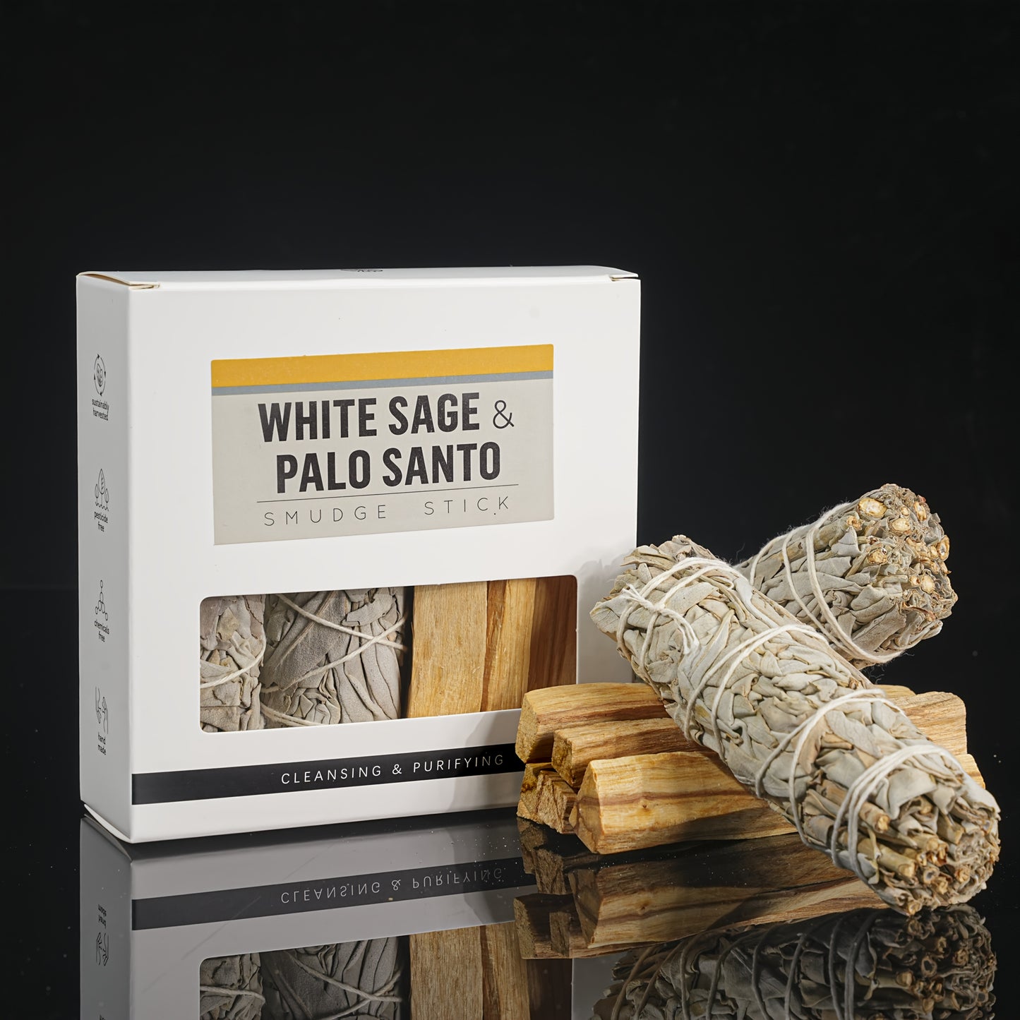 Geschenkset witte salie & Palo Santo