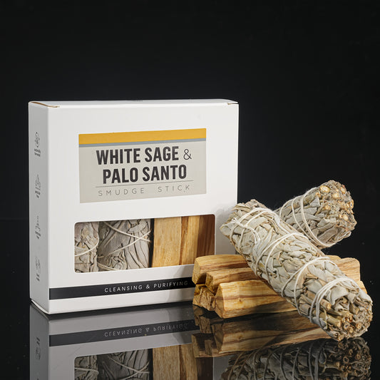 Geschenkset witte salie & Palo Santo
