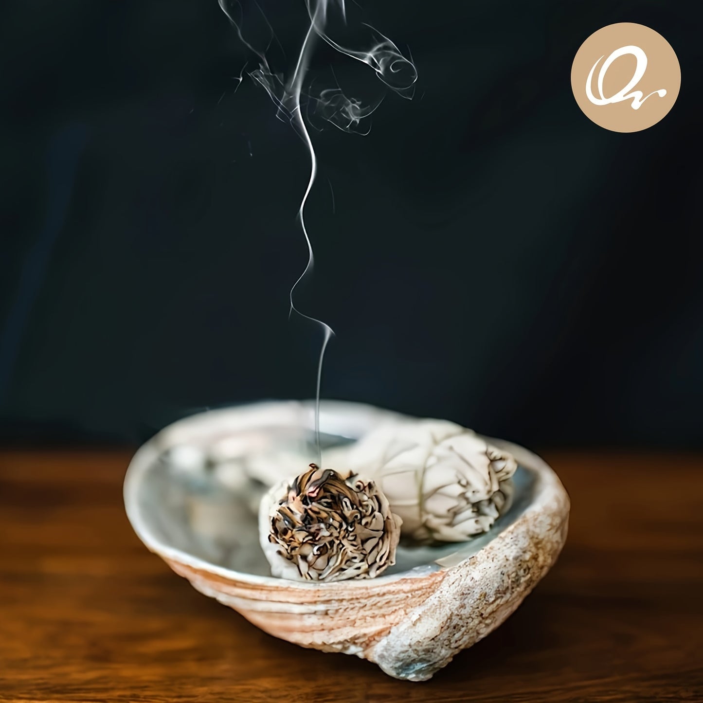 Schelpen voor het branden van kruiden, wierook of salie