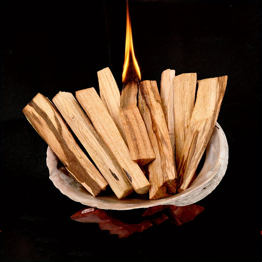 10/15Pcs Palo Santo Incense Sticks Wooden Smudging Strips Aroma Diffuser Stains Stick Aromatherapy Burn Wooden Sticks No Smell