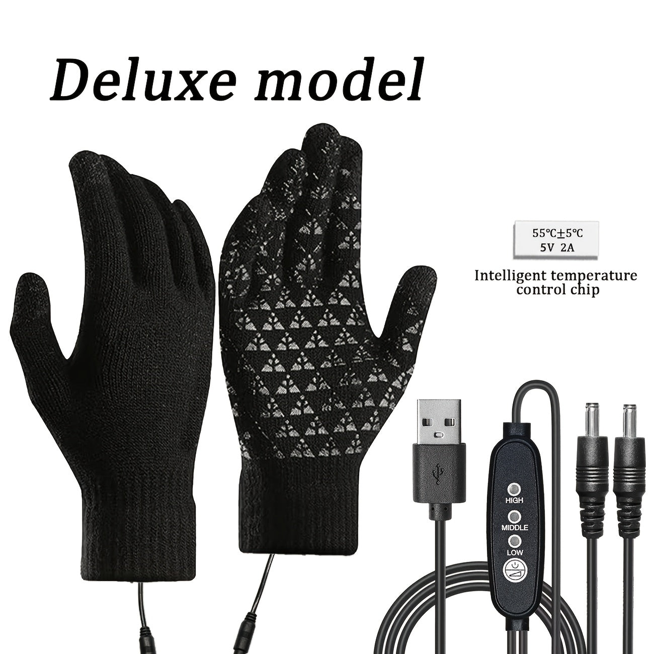 USB electrisch verwarmde handschoenen