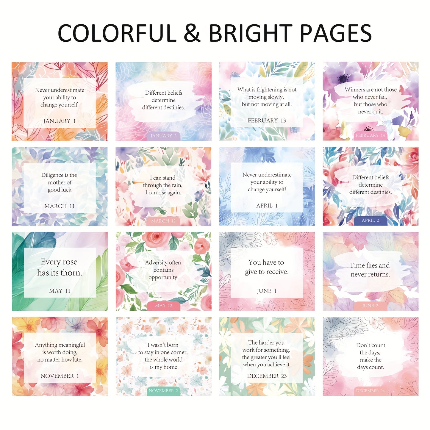 Handige affirmatie kalender 2026