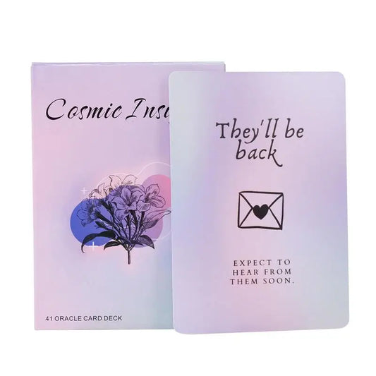 Cosmic Insights Tarot 41pcs Coated Paper English Version Oracle Deck Clear Printed Pocket Size Tarot Games Wiccan Supplies