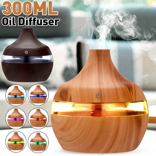 Aroma diffuser 300ml houtkleuren