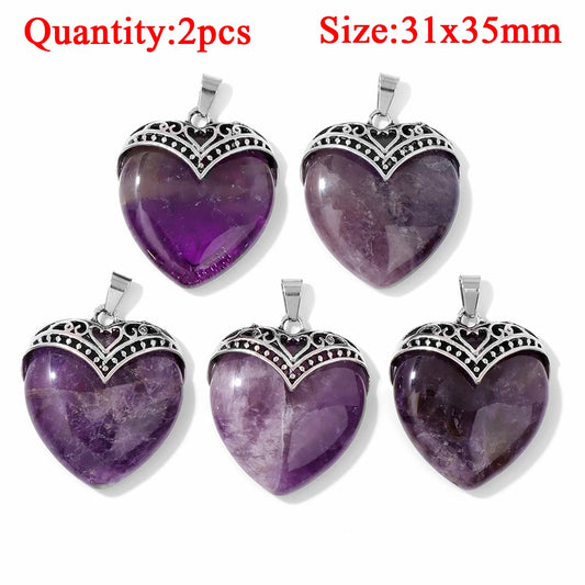 Verschillende hangers amethyst