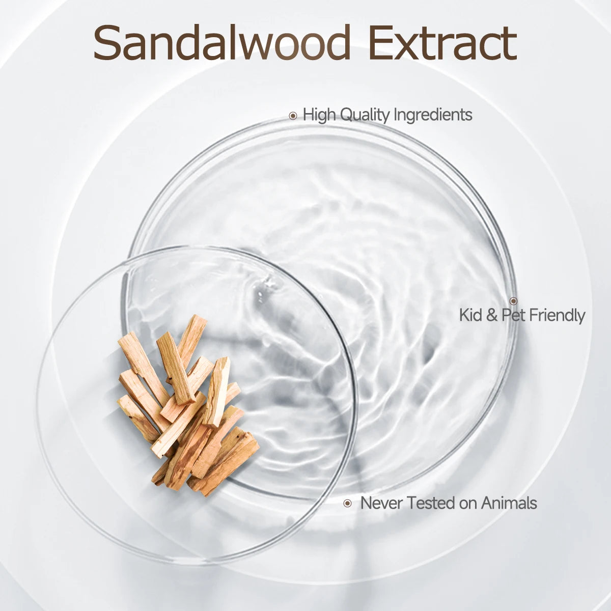 Sandalwoodolie voor diffuser en aromatherapie