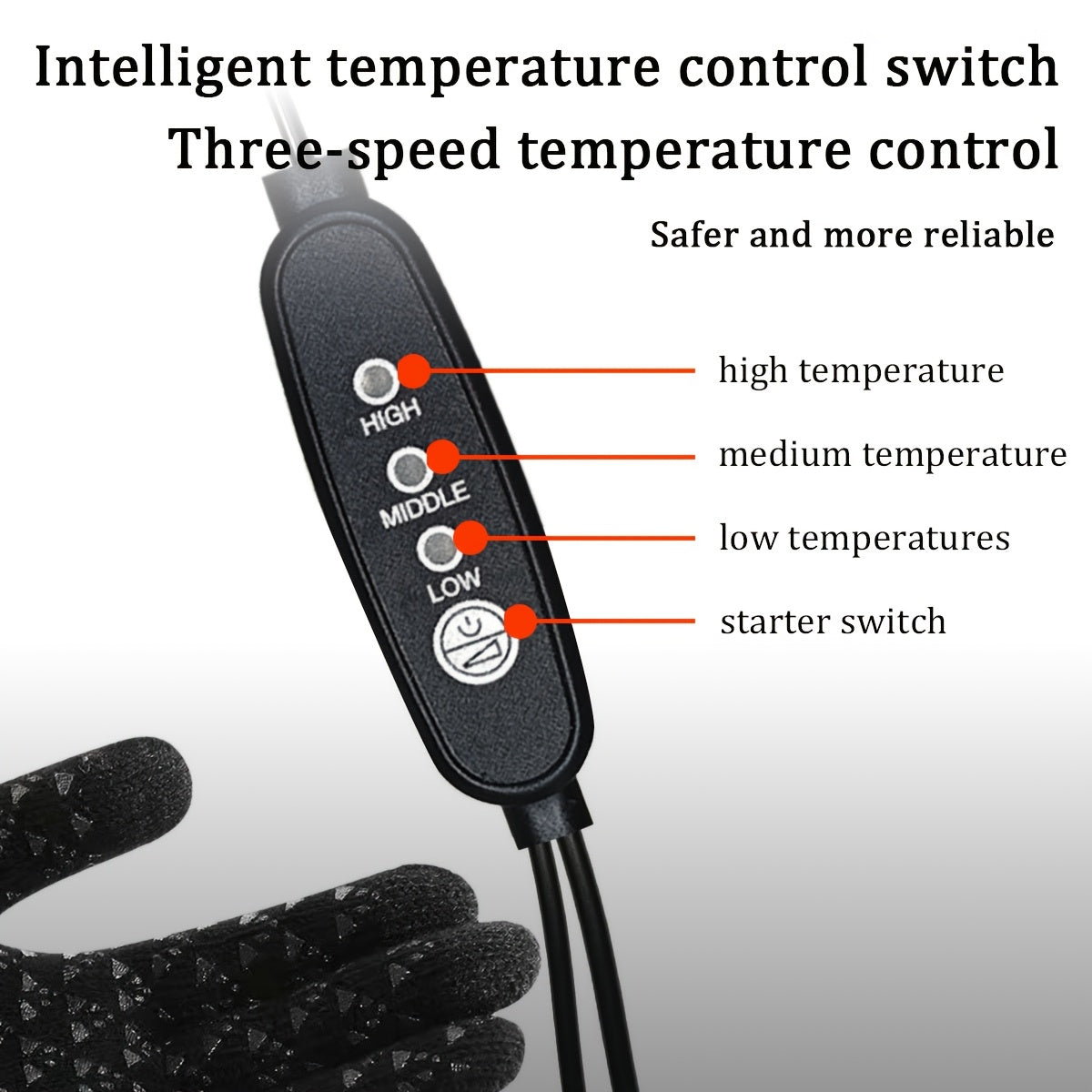 USB electrisch verwarmde handschoenen