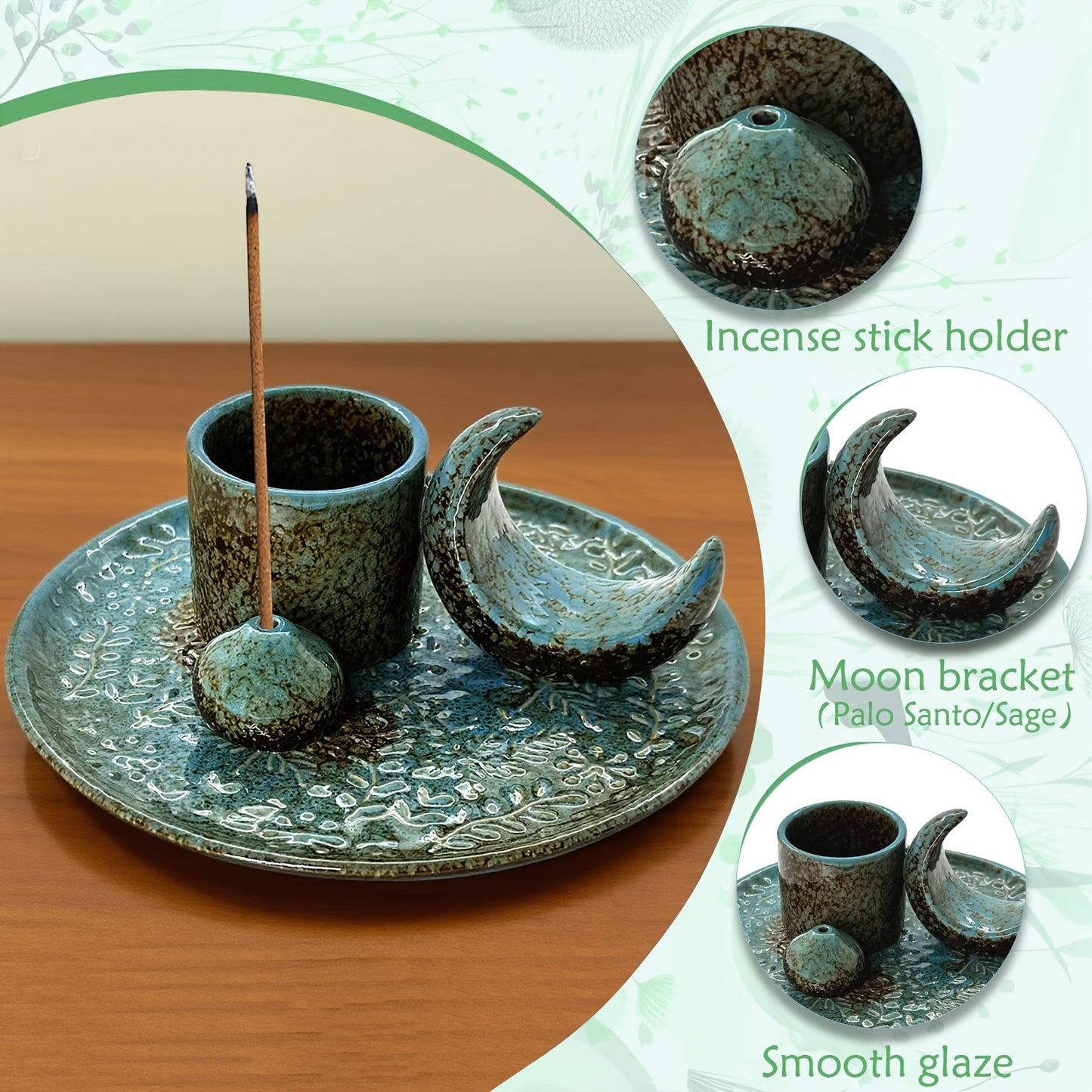 Kersttip! Mooie wierookhouder 4-in-1