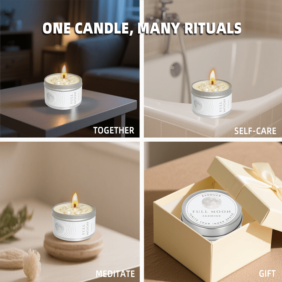 Geurkaars volle maan jasmijn