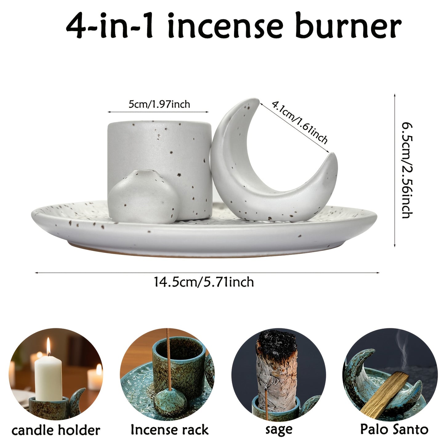 Kersttip! Mooie wierookhouder 4-in-1